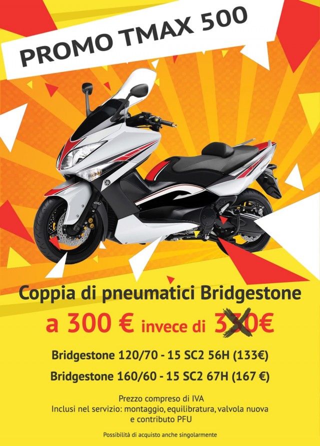 Offerta pneumatici per TMAX 500