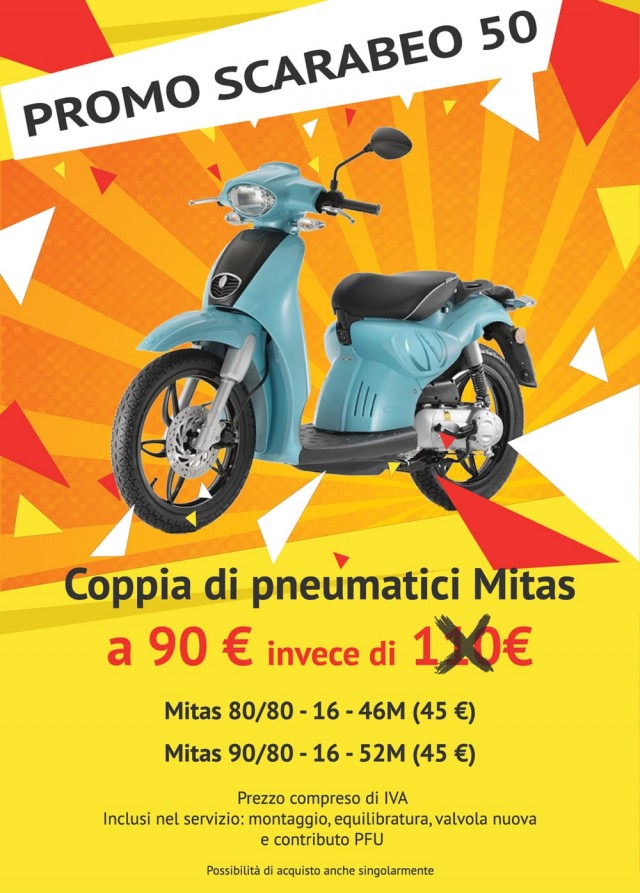 Offerta pneumatici per Scarabeo 50