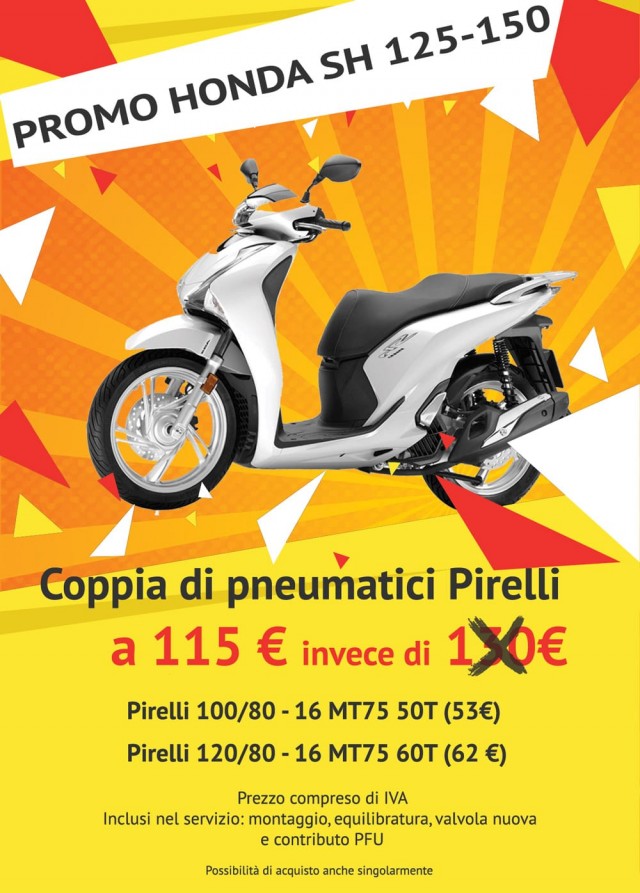 Offerta pneumatici per Honda SH 125-150
